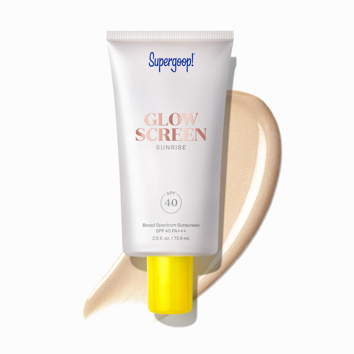 Supergoop! Glowscreen: botella vertida, hidratante ligero para rostro luminoso.