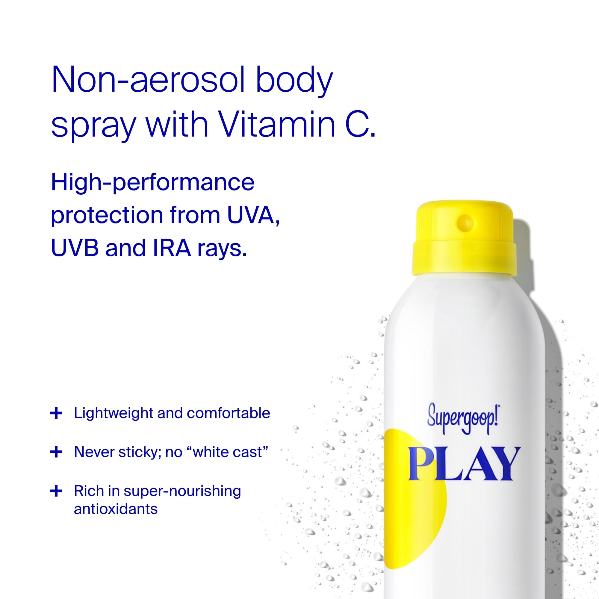 Aplicación suave de Supergoop PLAY SPF 30 sobre la piel para días activos