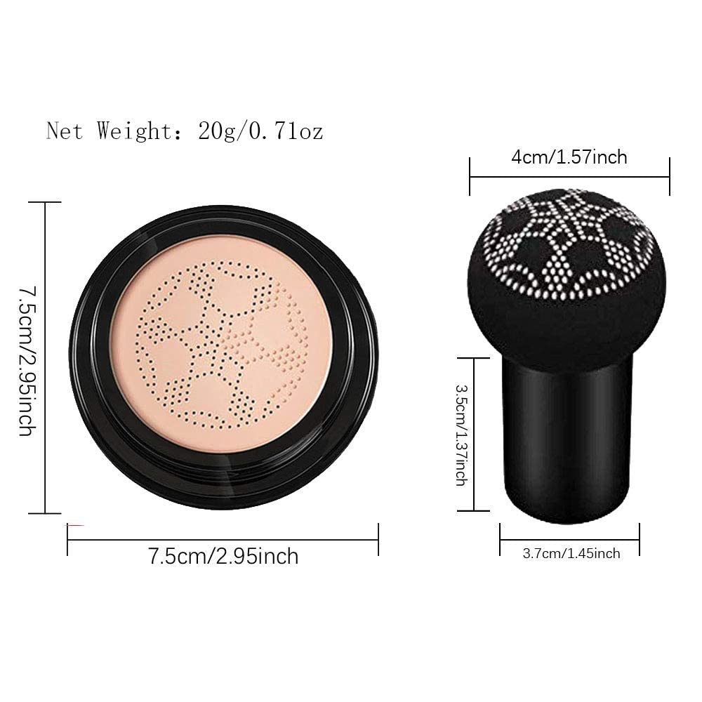 Live demo of quick blend using the SuperThinker Air Cushion CC Cream puff.