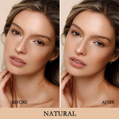SuperThinker Air Cushion CC Cream puff demonstrates seamless, even application.
