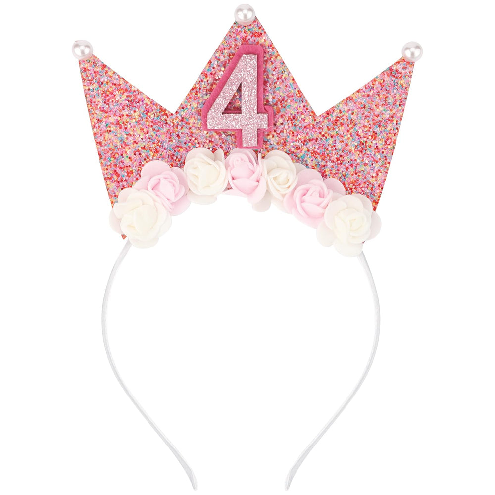 SuPoo diadema princesa brillo para cumpleaños, añade elegancia a la fiesta.