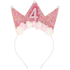 SuPoo diadema princesa brillo para cumpleaños, añade elegancia a la fiesta.