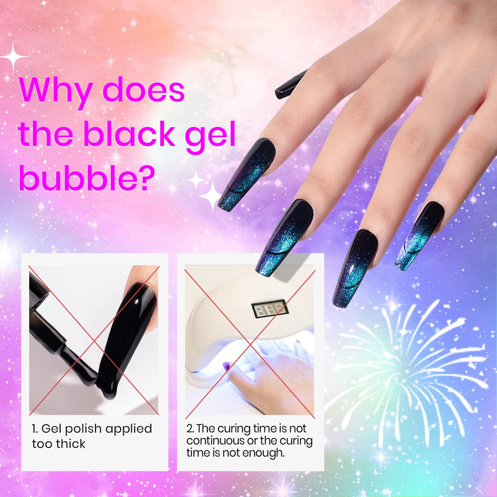 SUPWEE esmalte gel ojo de gato: efectos galaxia y agujero para un acabado único
