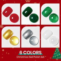 SUPWEE esmalte rojo en uñas para look navideño llamativo.