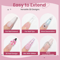 SUPWEE gel blanco 3D para bases limpias y precisas.