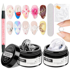 SupWEE gel builder claro para uñas, extensión natural en casa.
