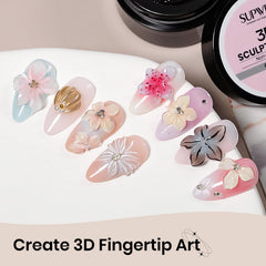 SUPWEE gel transparente para escultura, textura firme que mantiene forma.