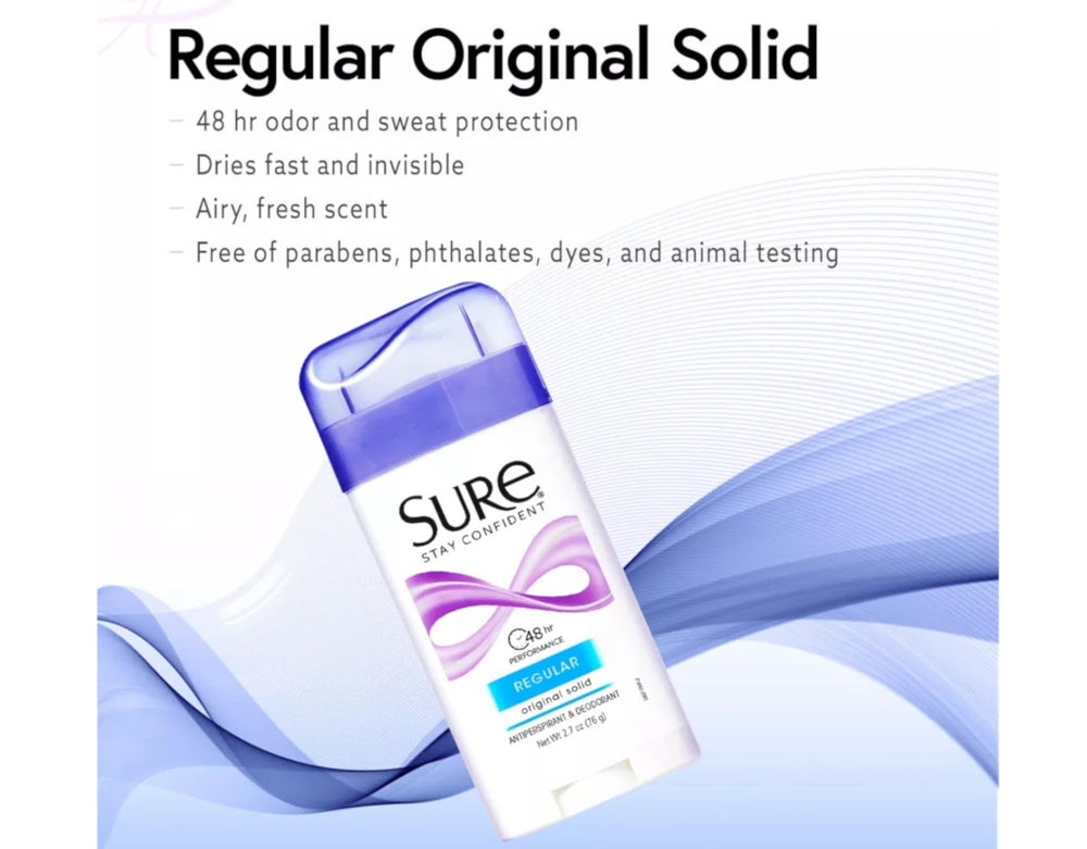 Sure cap close-up emphasizes travel-ready packaging for on-the-go protection.