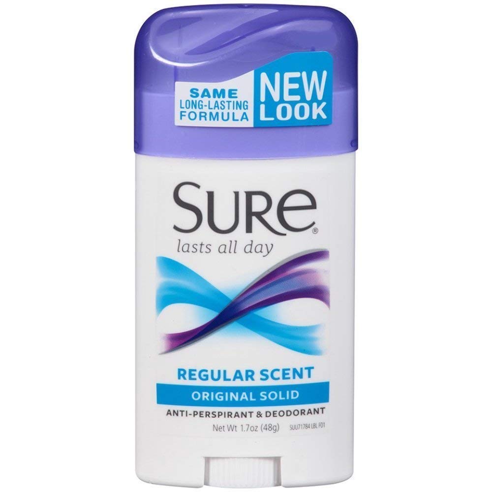 Sure antitranspirante original sólido aroma regular, uso diario y protección diaria.