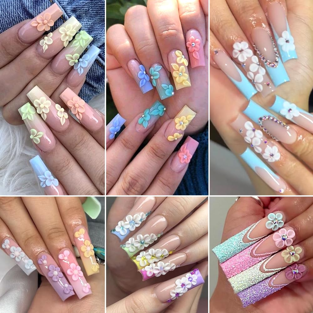 Cuentas caviar doradas de SUTOKAKA para acentos en manicura.