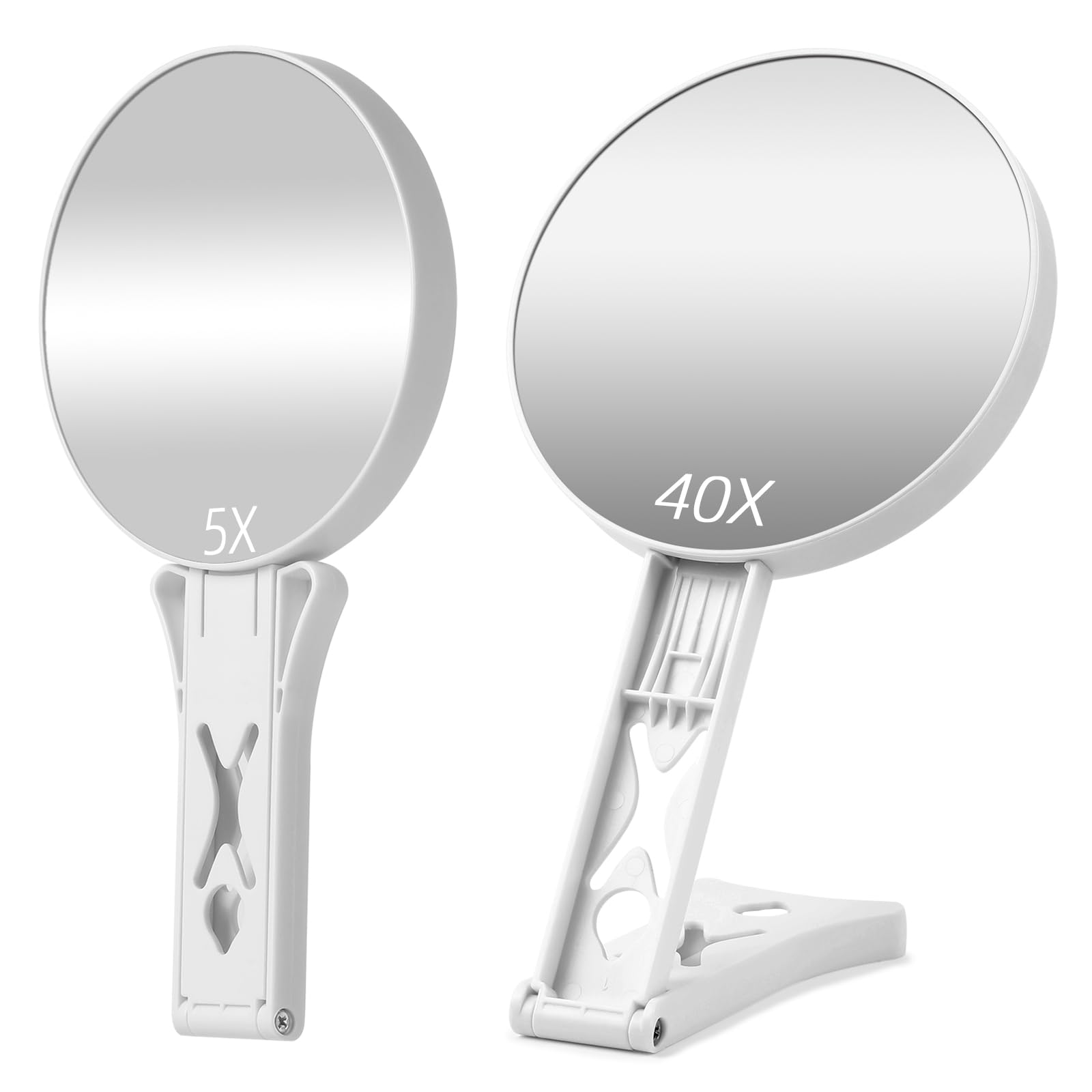 Espejo Suupvaor de doble cara con 40x y 5x para detalle y visión general.