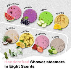 SWCANDY tabletas de aromaterapia para ducha, 8 piezas relajantes