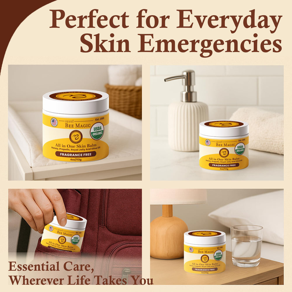 Sweet Bee Naturals crema para manos y cuerpo alivia la sequedad.