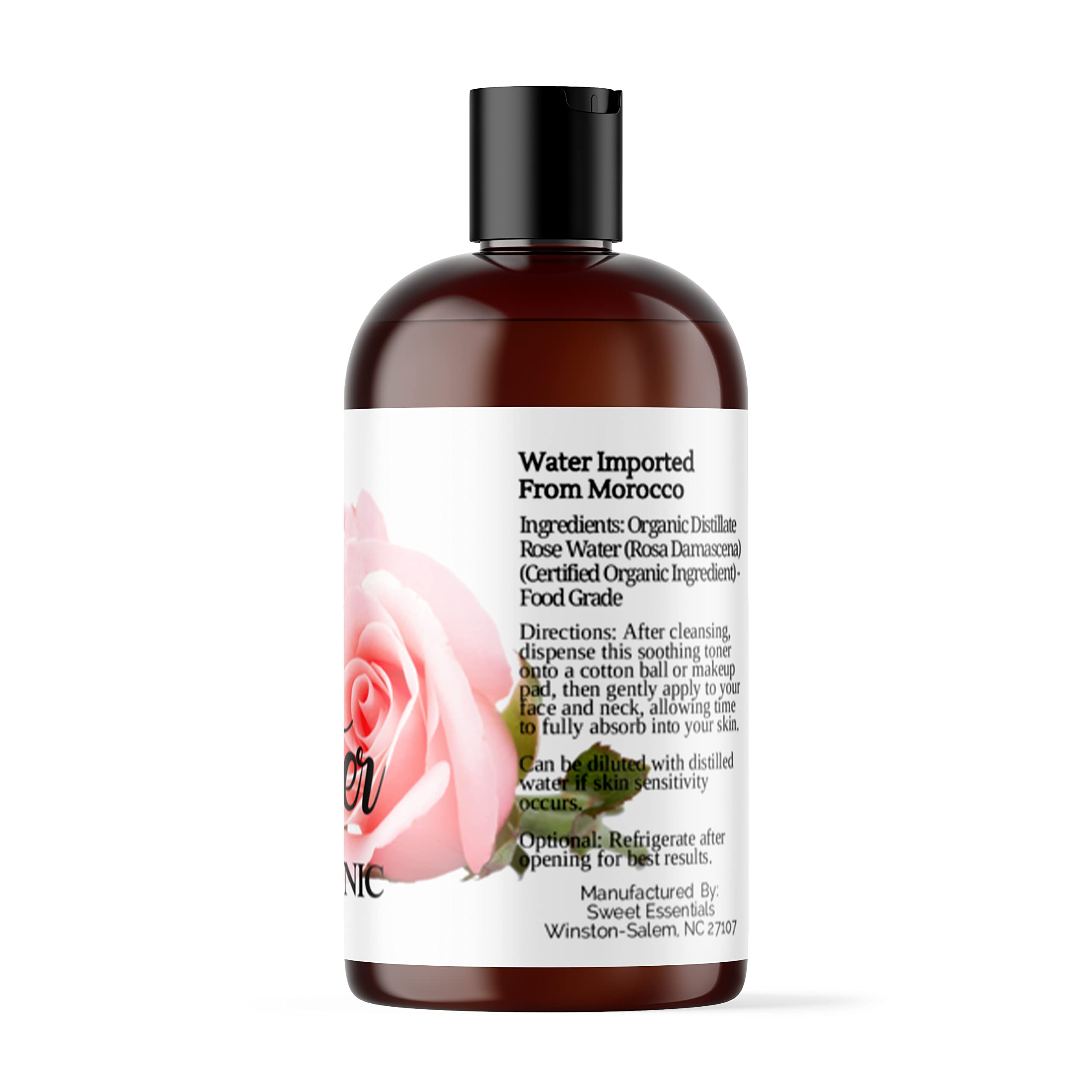 Sweet Essentials Agua de Rosas Marruecos, aroma floral suave para relajación durante la rutina