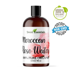 Sweet Essentials Agua de Rosas Marruecos, bruma para rostro que aporta sensación de frescura