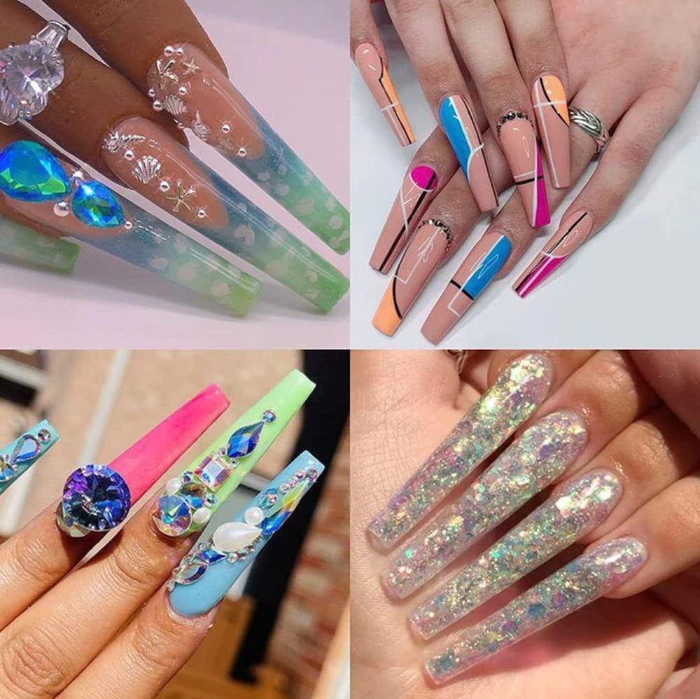 SWETIDY Conjunto de 420 piezas, duración de manicura profesional