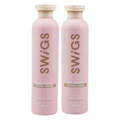 Swigs: botella frontal del champú para pelucas, limpia y mantiene brillo.