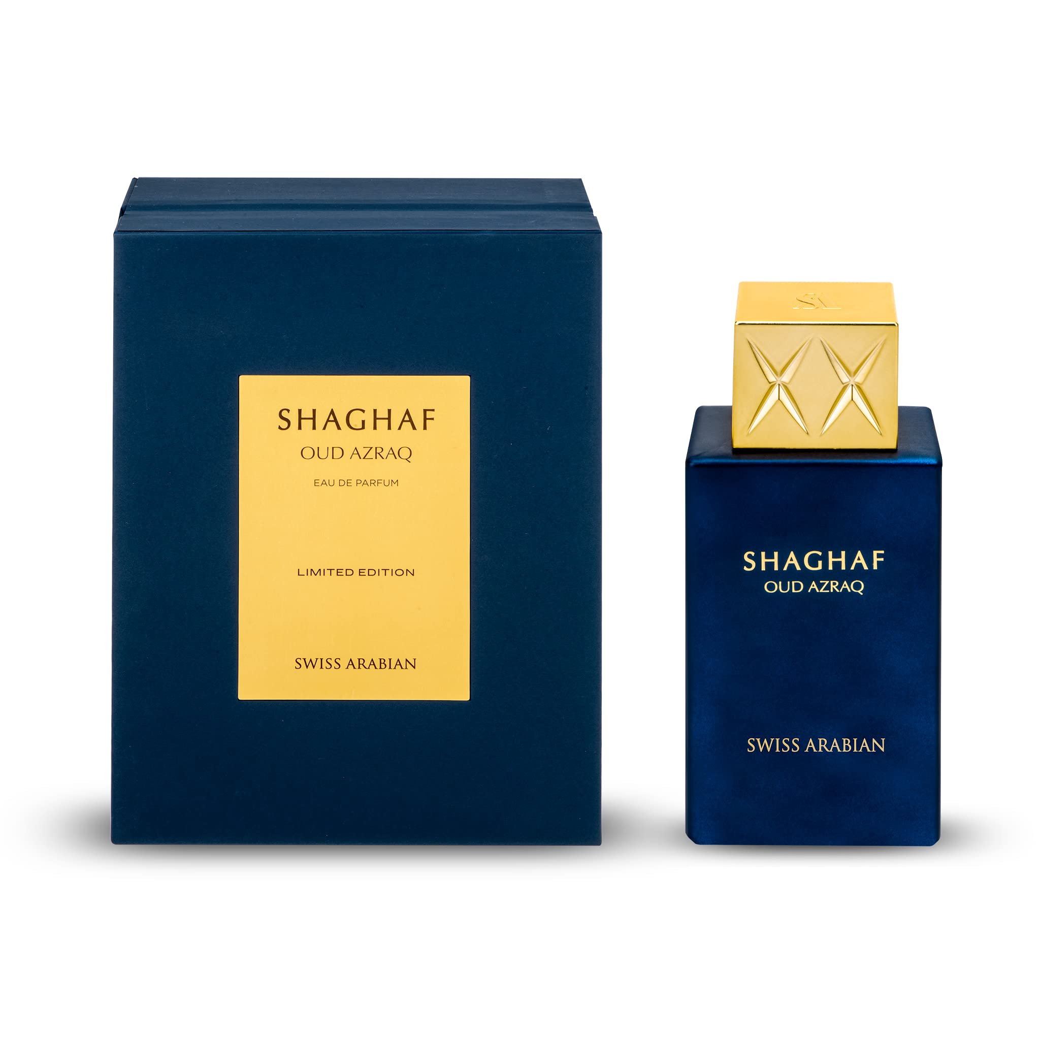 Notas miel y oud en Shaghaf Oud Azraq, dulzura cálida.