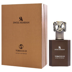 Swiss Arabian Tobacco 01, notas de base ricas, fondo suave de tabaco y vainilla
