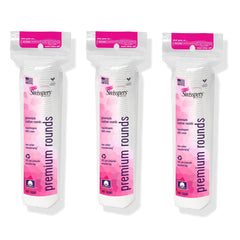 Discos Swisspers para maquillaje, suaves y eficaces para desmaquillar el rostro.