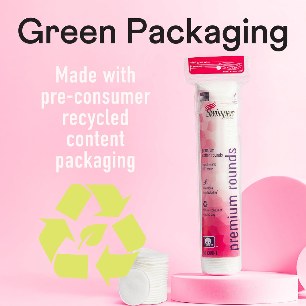 Swisspers envase reciclable con embalaje sostenible.