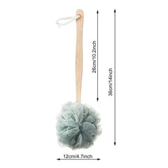 SWSTINLING esponja lufa de colores variados con mango largo para limpiar la espalda.