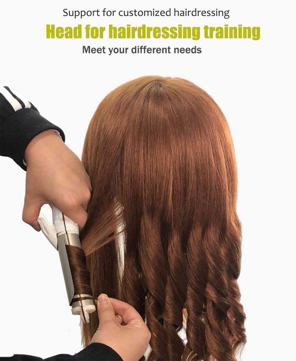 SZCY cabeza de maniquí para cortes, trenzas y rizos, uso educativo.