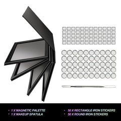 SZDYM pegatinas metálicas redondas para fijar sombras con adherencia duradera.