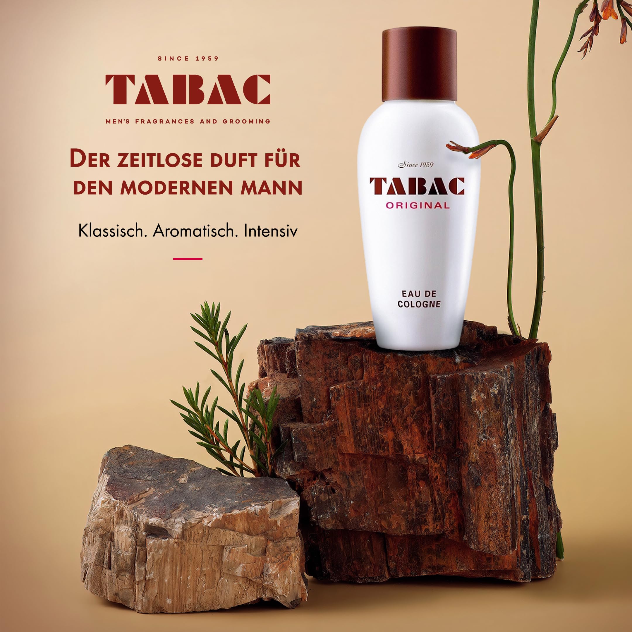 Tabac Original bottle front view, iconic design for everyday confidence.
