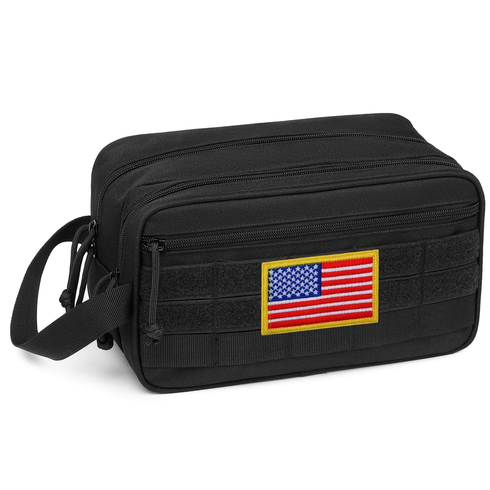 TACTICISM bolsa de aseo para hombre, frontal, organización clara para viajes.