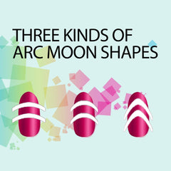 TailaiMei pegatinas francesas arco luna diseño dos para decorar con estilo