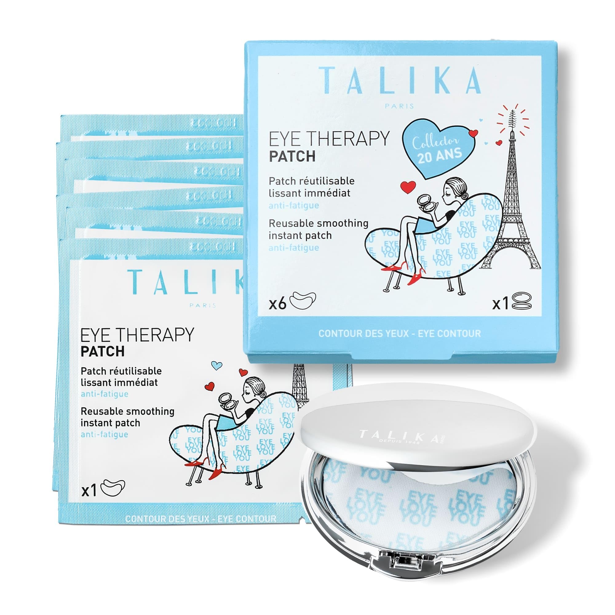 Talika parches de terapia ocular: aplicación inmediata para suavizar el contorno de ojos