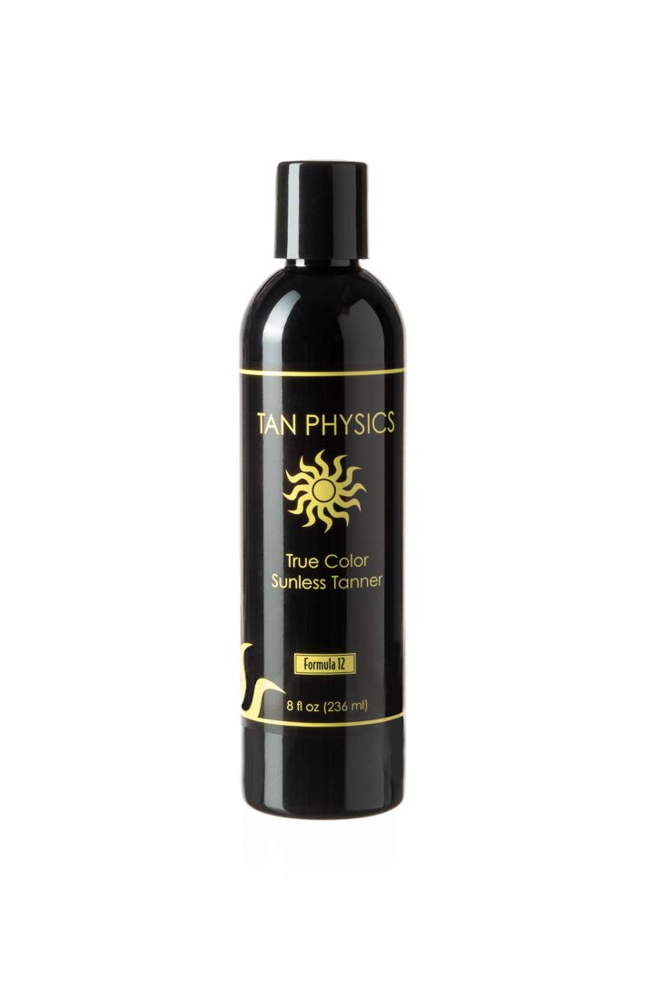 Tan Physics bronceador sin sol: botella de 8 onzas para tono natural y piel hidratada