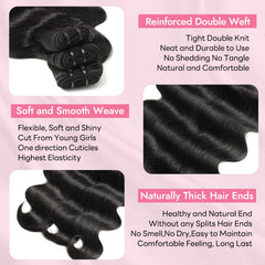 Tandulo clips de acero inoxidable cosidos para fijación segura