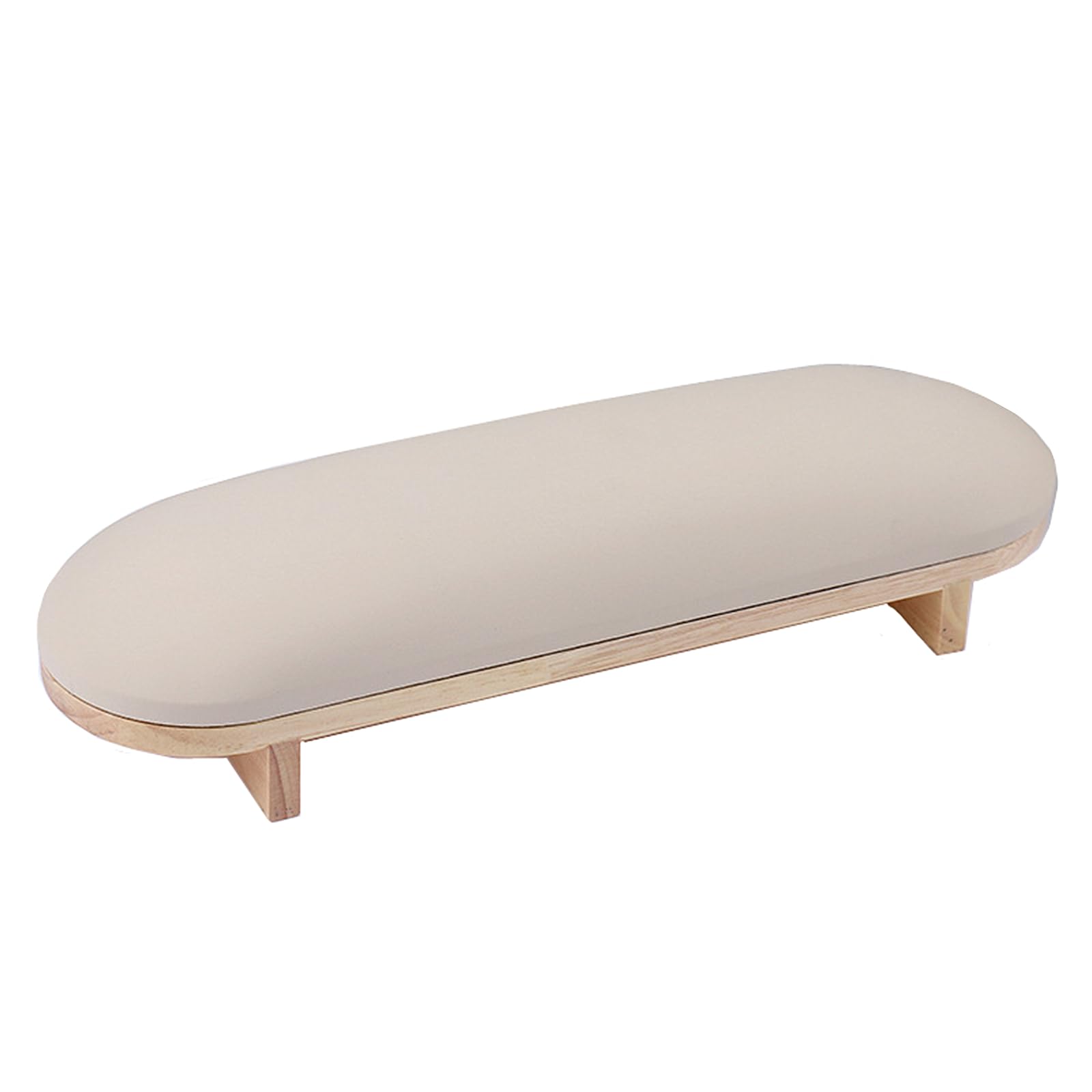 Tang Song descansa manos esponja de madera crema amarilla, ideal para mayor comodidad en manicuras.