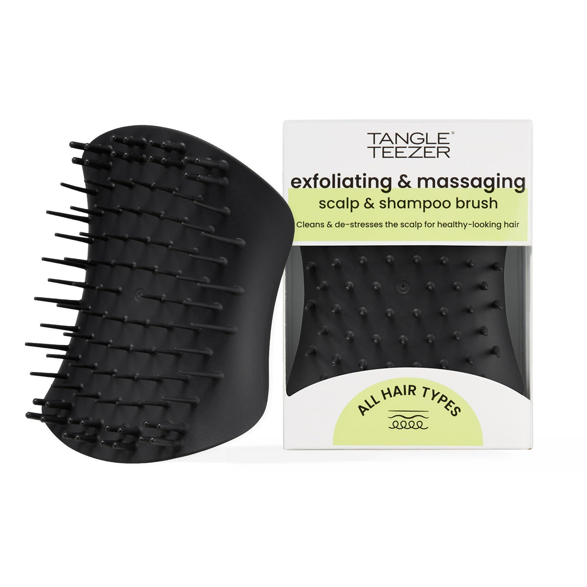 Cepillo capilar Tangle Teezer exfoliación para detox del cuero cabelludo.