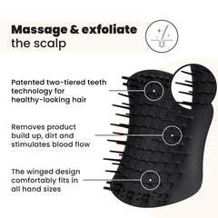 Cepillo capilar Tangle Teezer masaje relajante para cuero cabelludo.