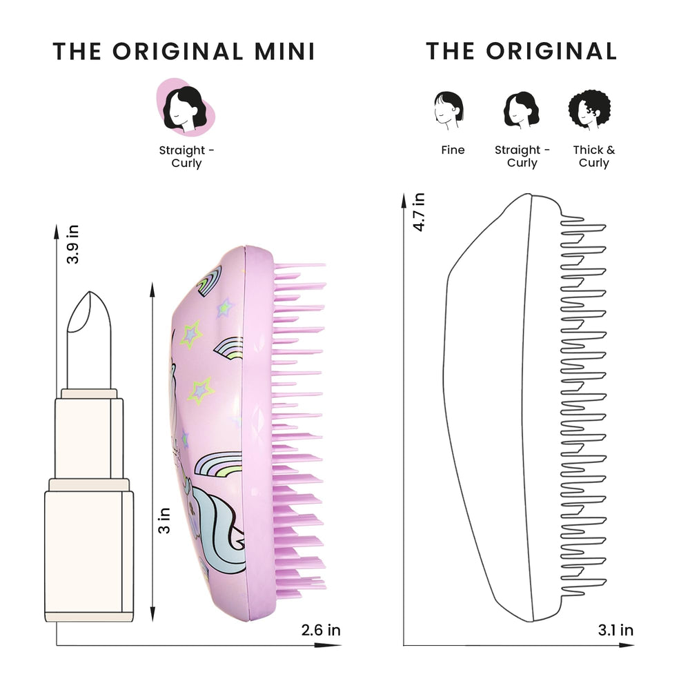 Perfecta para cabello mojado, desenreda sin tirar.