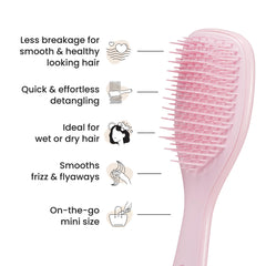 Tangle Teezer Ultimate Detangler, diseño con dos alturas para desenredar y suavizar.