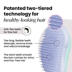 Tangle Teezer Original Desenredante para cabello seco, cepilla sin esfuerzo.