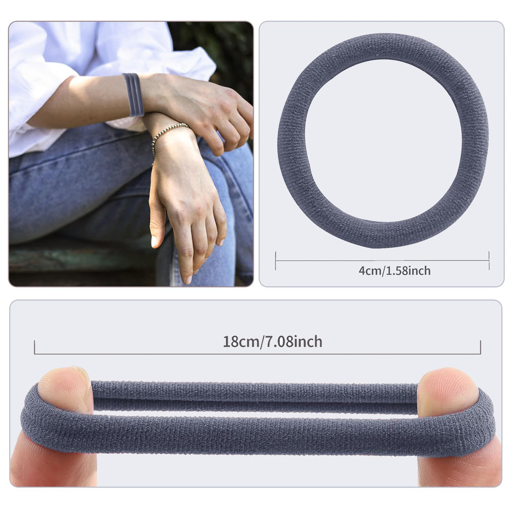 Tanjy Bandas elásticas grandes se estiran hasta 24,9 cm cuidando tu melena