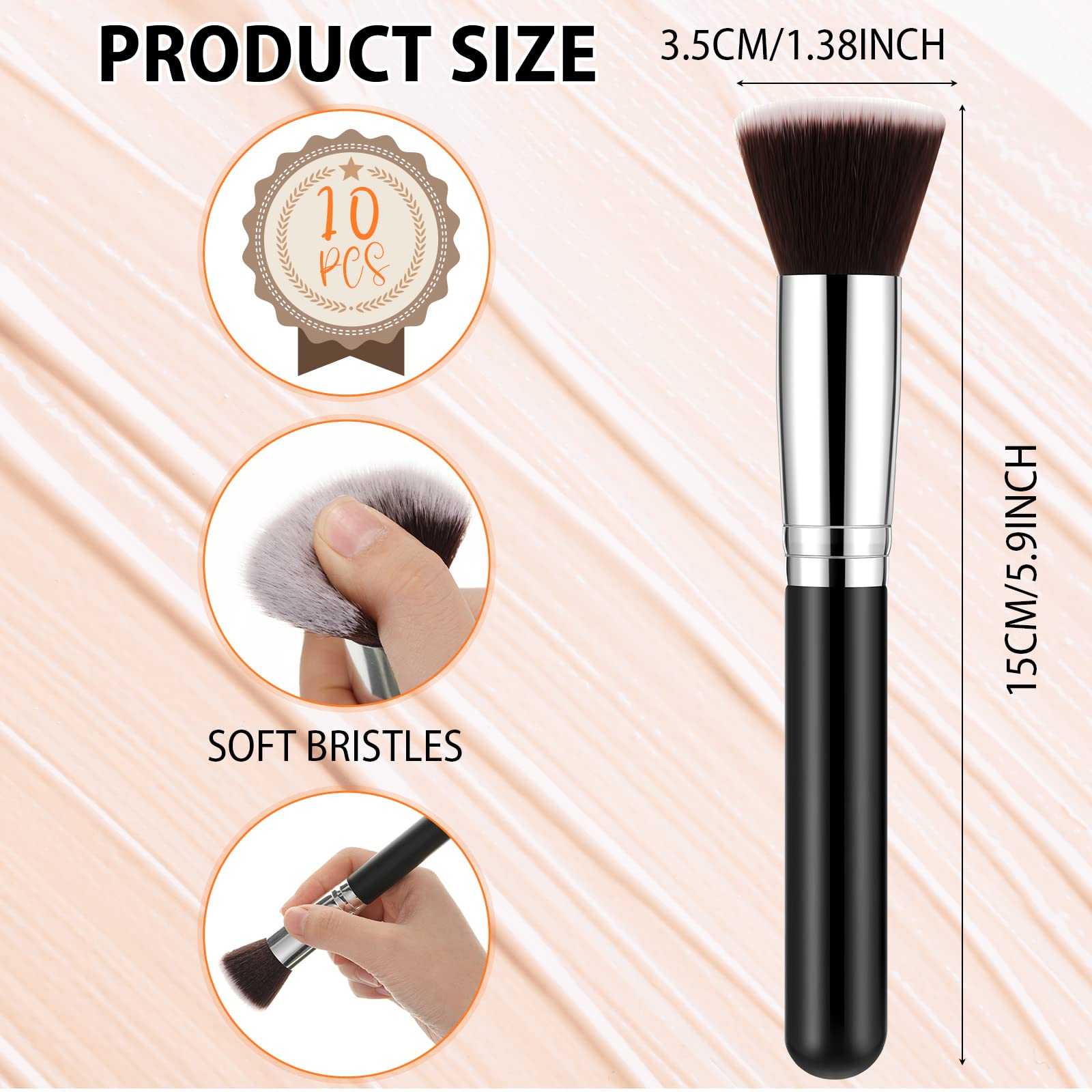 Brocha Tanlade para corrector: control preciso y cobertura natural.