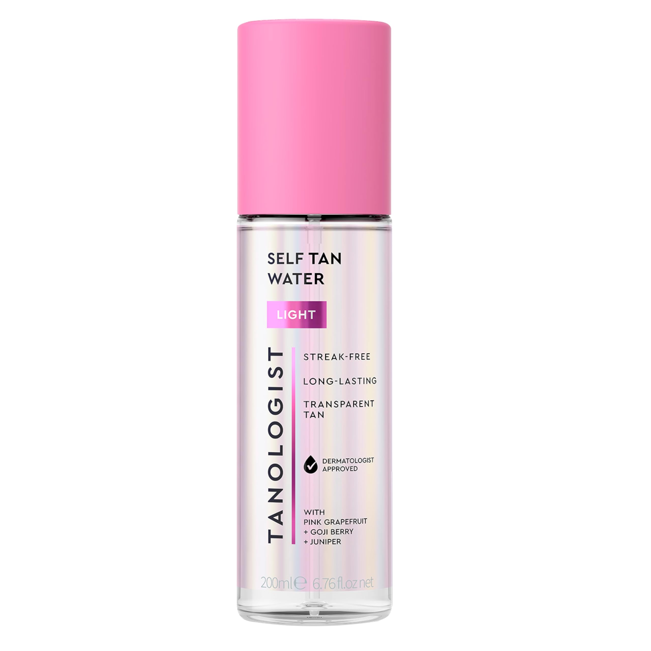 Tanologist Agua Autobronceadora en botella para bronceado natural sin manchas.