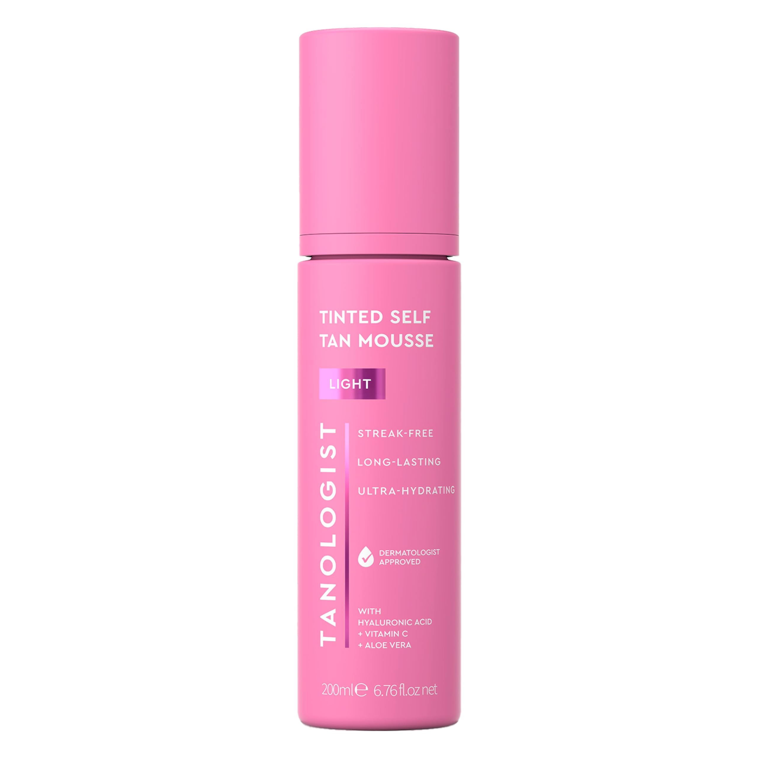 Tanologist Mousse Tintada: botella con guía de color para aplicar sin manchas