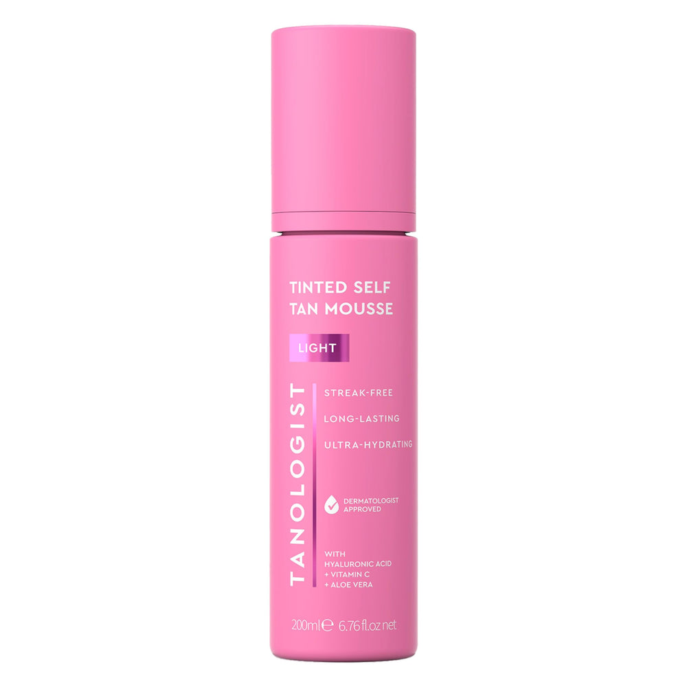 Tanologist Mousse Tintada: botella con guía de color para aplicar sin manchas