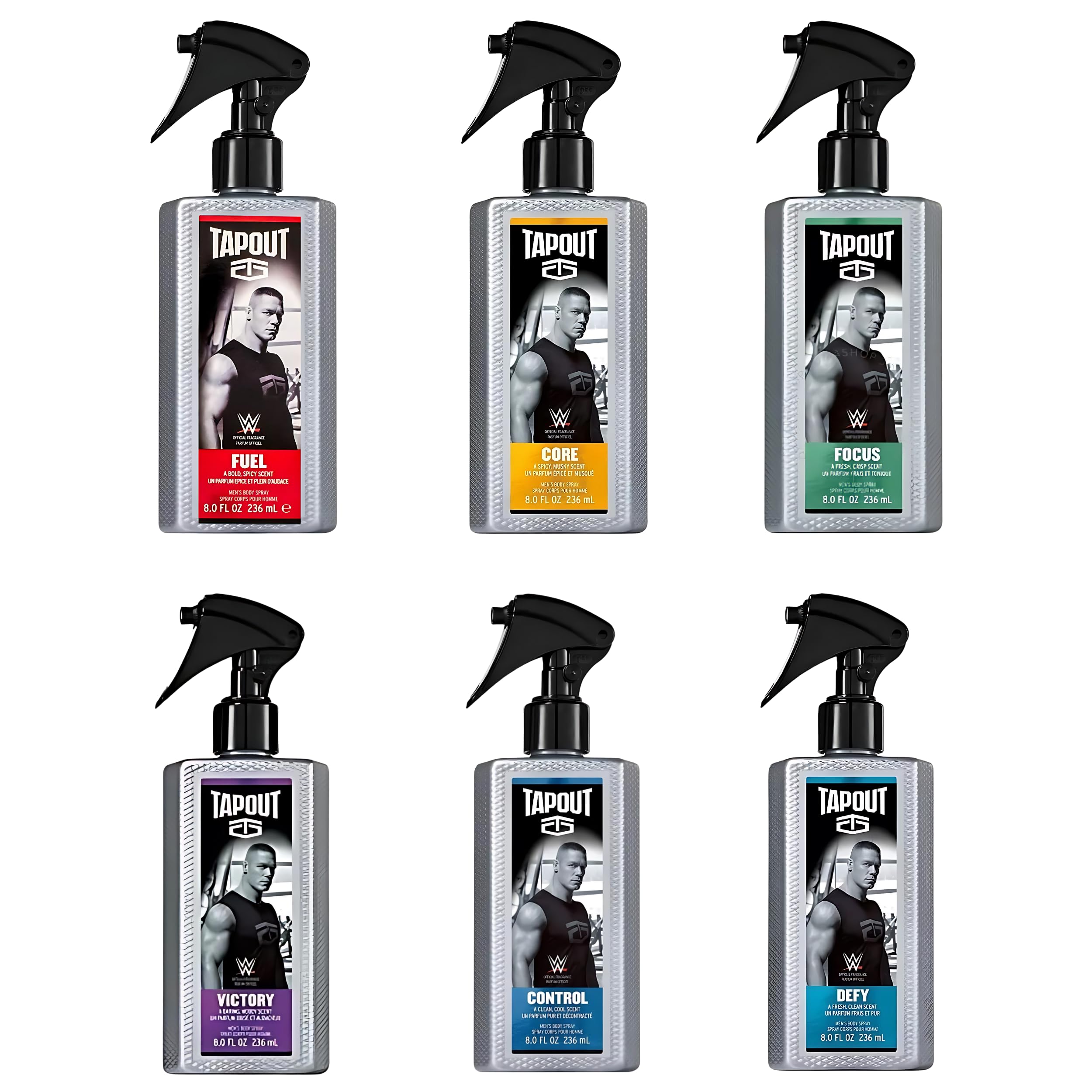 Tapout set regalo para hombre con seis frascos, opción de regalo