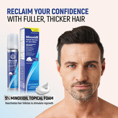 TARO Minoxidil espuma: uso sencillo para cuero cabelludo diario.