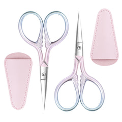 Tashow tijeras para cejas con puntas para precisión en cejas y vello facial.