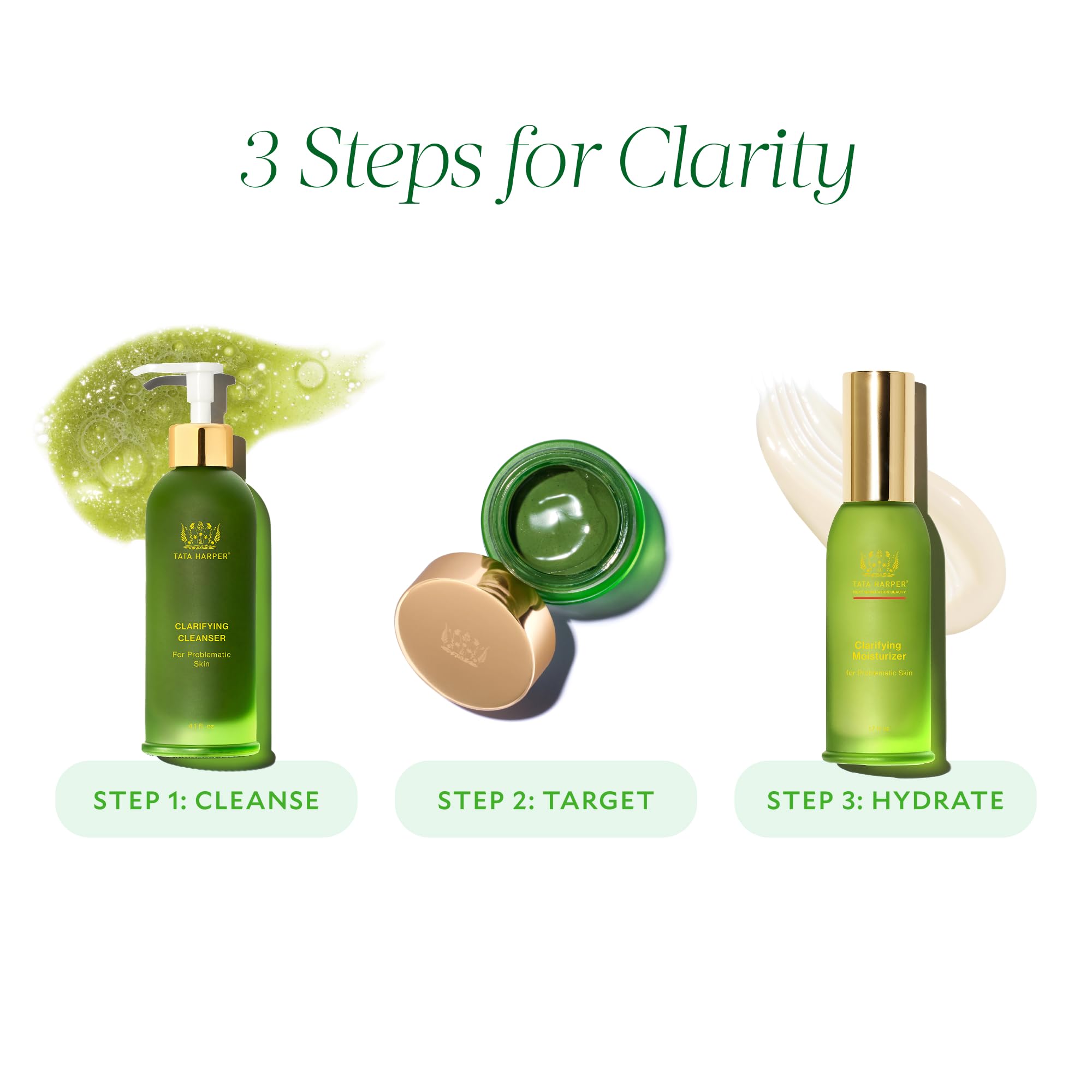 Tata Harper Clarifying Cleanser viene en envase de 125 ml