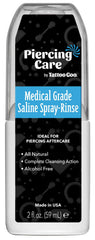 Tattoo Goo Saline-Spray bote 2 oz para limpieza suave de perforaciones